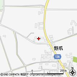 茨城県結城郡八千代町野爪612周辺の地図