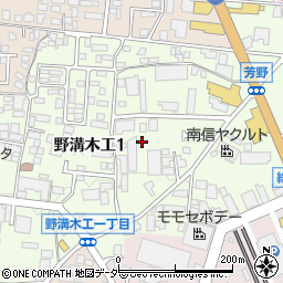 長野県松本市野溝木工1丁目周辺の地図