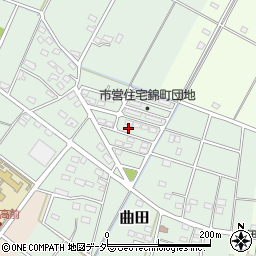 埼玉県深谷市曲田74周辺の地図
