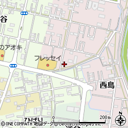 埼玉県深谷市西島40周辺の地図