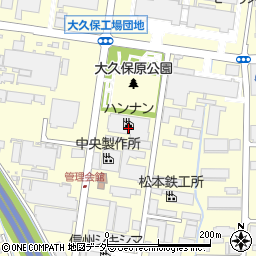 ハンナン松本工場周辺の地図