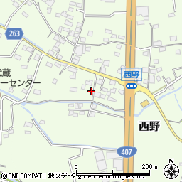 埼玉県熊谷市西野周辺の地図