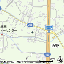 埼玉県熊谷市西野318周辺の地図