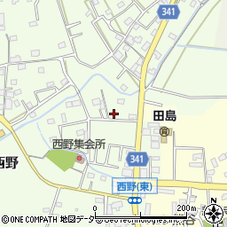 埼玉県熊谷市西野260周辺の地図