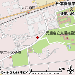 長野県松本市波田下波田10354-1周辺の地図