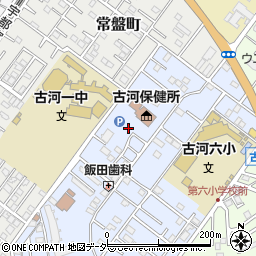 茨城県古河市北町6周辺の地図