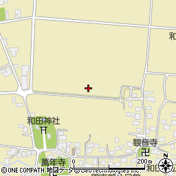 長野県松本市和田周辺の地図
