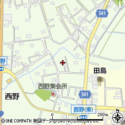 埼玉県熊谷市西野256周辺の地図