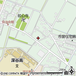 埼玉県深谷市曲田53周辺の地図