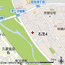 長野県松本市石芝4丁目4周辺の地図
