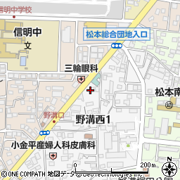 和田産業株式会社　松本営業所周辺の地図