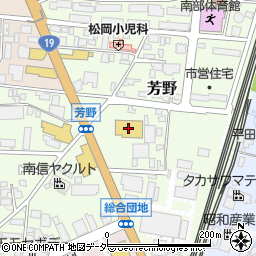 ＧＵ南松本店周辺の地図