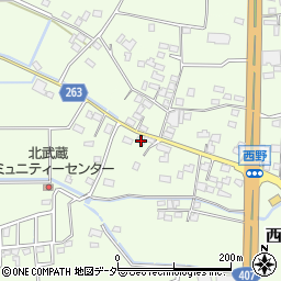 埼玉県熊谷市西野335周辺の地図
