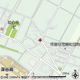 埼玉県深谷市曲田7周辺の地図