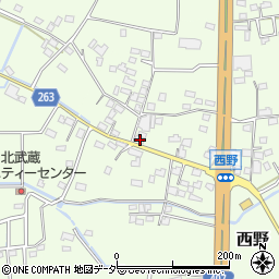 埼玉県熊谷市西野342周辺の地図