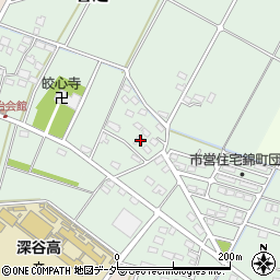 埼玉県深谷市曲田5周辺の地図