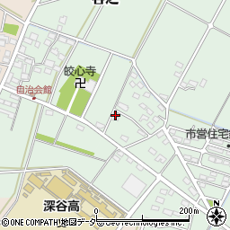 埼玉県深谷市曲田55周辺の地図