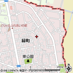 茨城県古河市緑町周辺の地図