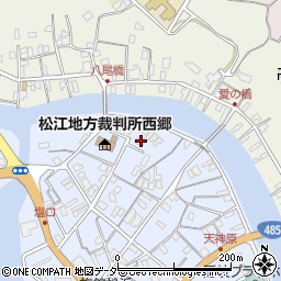 松江地方検察庁　西郷支部周辺の地図