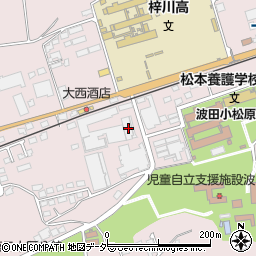 長野県松本市波田下波田10332-1周辺の地図