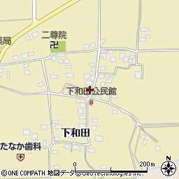 長野県松本市和田下和田周辺の地図