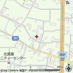 埼玉県熊谷市西野367周辺の地図