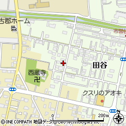 埼玉県深谷市田谷87周辺の地図