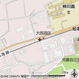 長野県松本市波田下波田10350周辺の地図