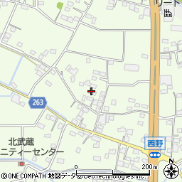 埼玉県熊谷市西野368-1周辺の地図