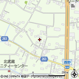 埼玉県熊谷市西野368-1周辺の地図