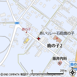茨城県石岡市鹿の子周辺の地図