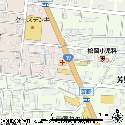 長野トヨタ　ＧＲＧａｒａｇｅ松本周辺の地図