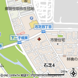 ローソン松本石芝店周辺の地図