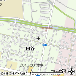 埼玉県深谷市田谷158周辺の地図