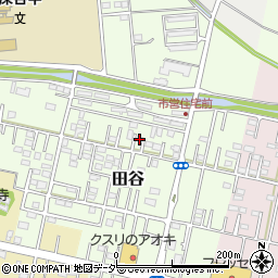 埼玉県深谷市田谷160周辺の地図