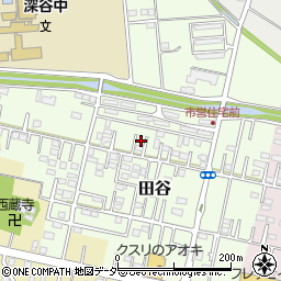 埼玉県深谷市田谷162周辺の地図