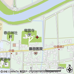 福井県あわら市中番周辺の地図