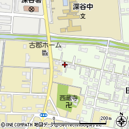 埼玉県深谷市田谷82周辺の地図