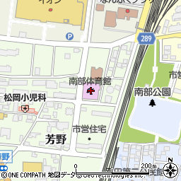 松本市南部体育館周辺の地図
