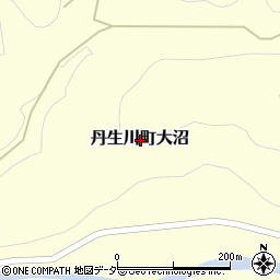 岐阜県高山市丹生川町大沼周辺の地図