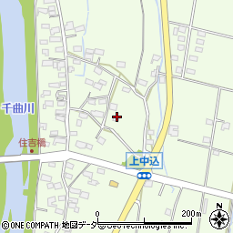 長野県佐久市田口上中込周辺の地図