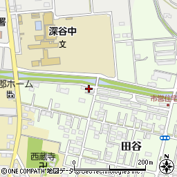 埼玉県深谷市田谷64周辺の地図