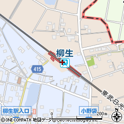 埼玉県加須市周辺の地図