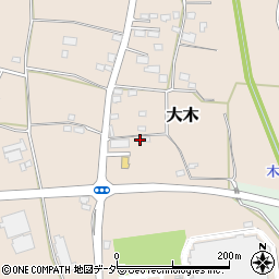 茨城県下妻市大木176周辺の地図