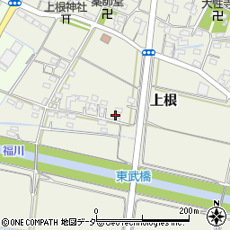 埼玉県熊谷市上根614周辺の地図