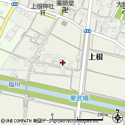 埼玉県熊谷市上根612周辺の地図