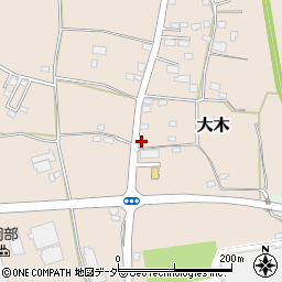 茨城県下妻市大木173周辺の地図