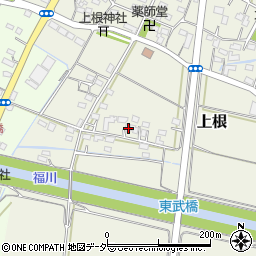 埼玉県熊谷市上根609-1周辺の地図