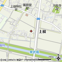 埼玉県熊谷市上根600-1周辺の地図