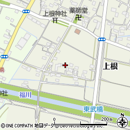 埼玉県熊谷市上根609周辺の地図